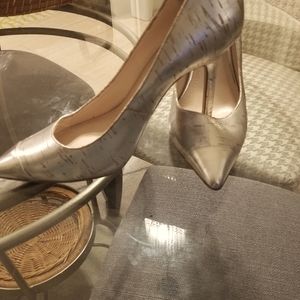 Silver Pumps